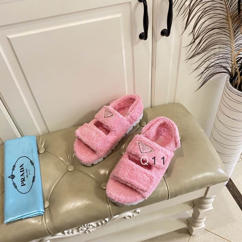 Prada Fur Sandals Ts